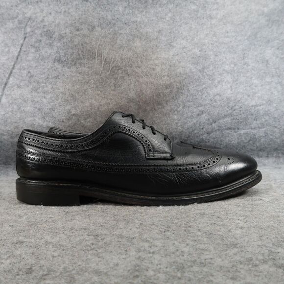 Hy Test Shoes Mens 8.5 Oxford Derby Wingtip Brogue Safety Work Leather Classic